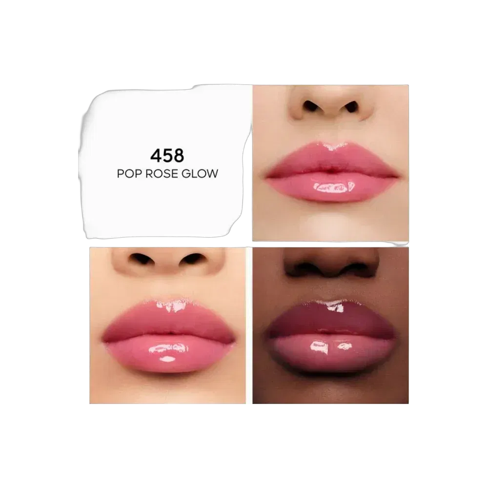 Guerlain KissKiss Bee Glow Tint Lip Oil 458 Pop Rose Glow