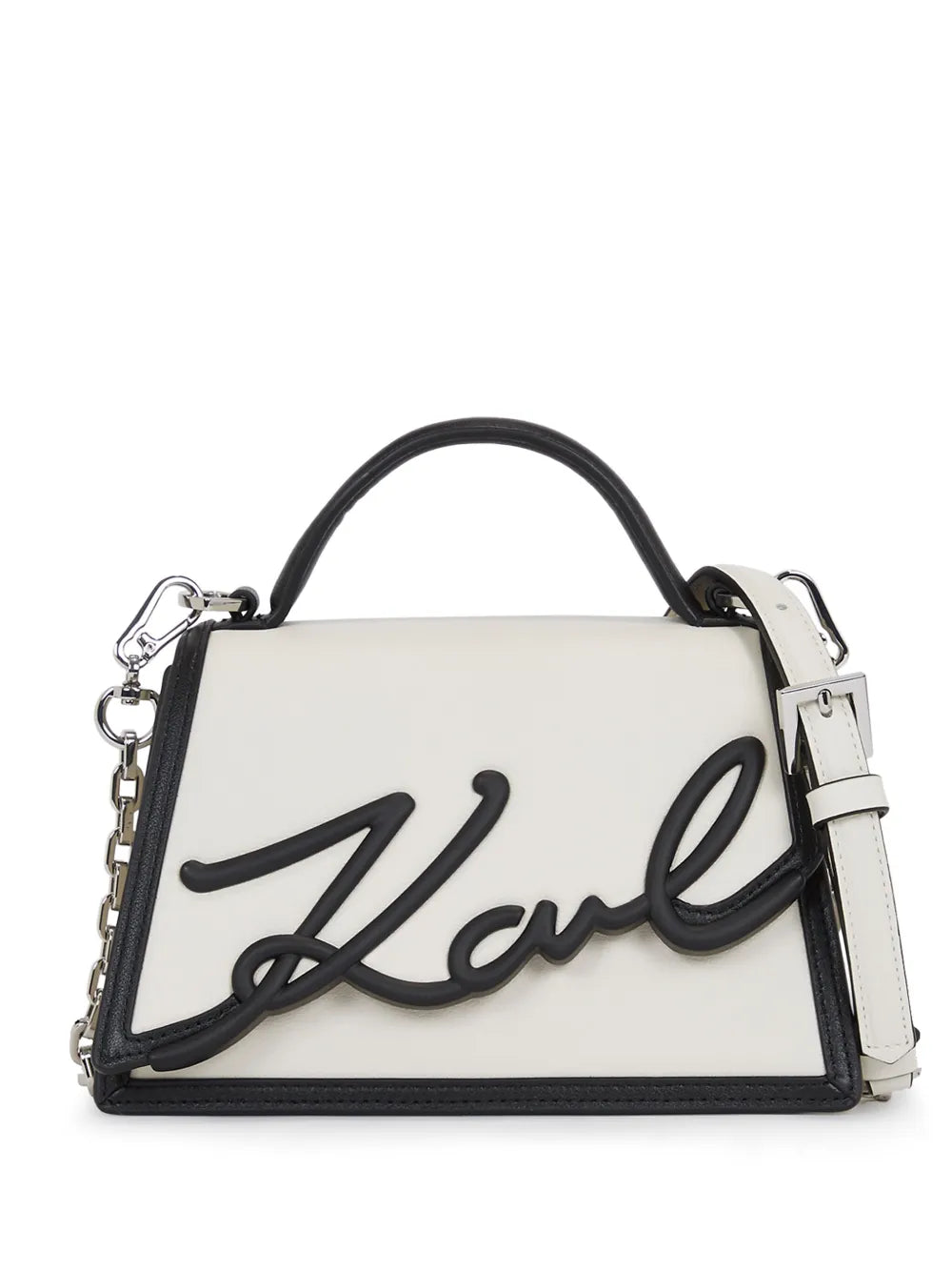 Signature leather top-handle bag