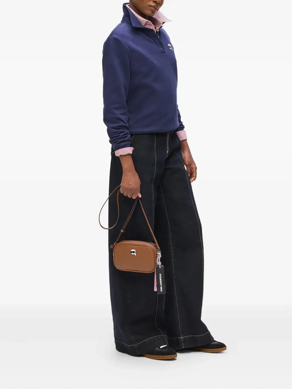 embellishment-logo cross body bag