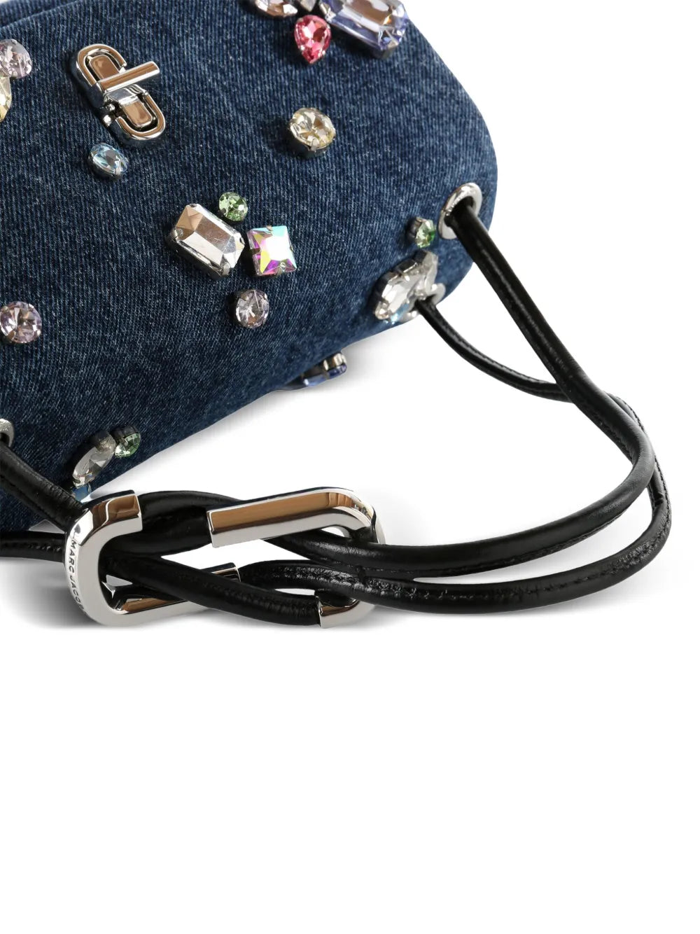 embellished top handle tote bag