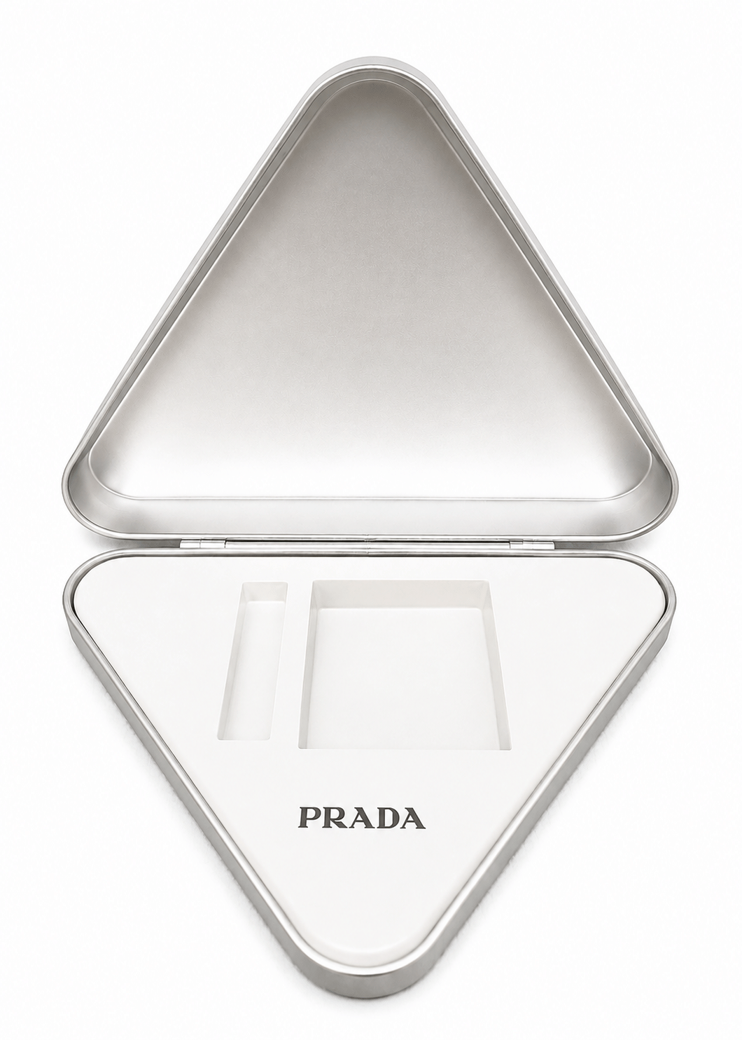 Rare Prada Beauty Vip Green Suede Large Triangle Pouch Case Collectable