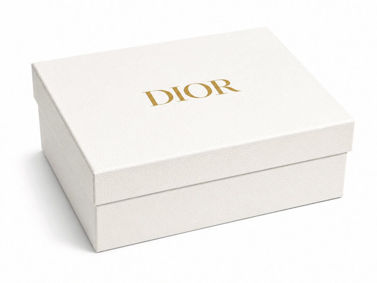 DIOR Patent Faux Leather Red Top Handle Beauty Bag + DIOR Gift Box VIP EDITION