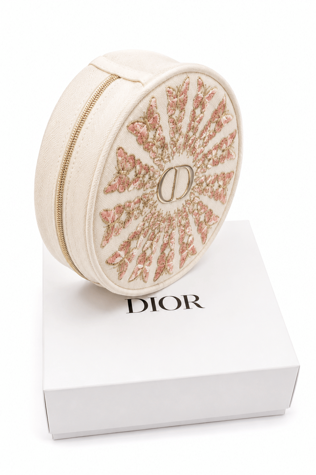 DIOR Beauty Gold Makeup Bag Pouch Case Holiday 2026 New limited edition