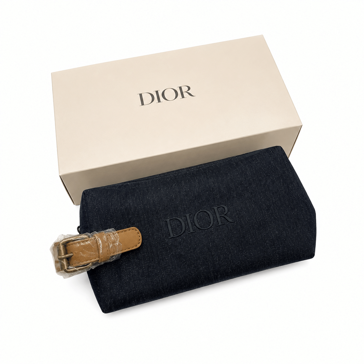 DIOR 2025 Beauty Pouch Blue Denim Bag Toiletry Travel Bag LIMITED EDITION