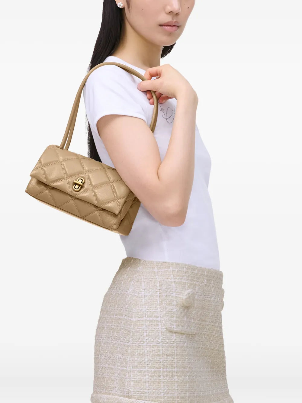 The Quilted Leather Mini Dual shoulder bag