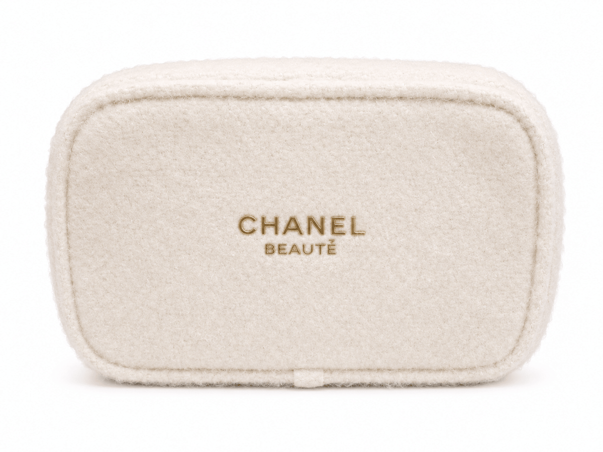 Chanel Beauty Cream Pouch Makeup Bag LIMITED EDITION