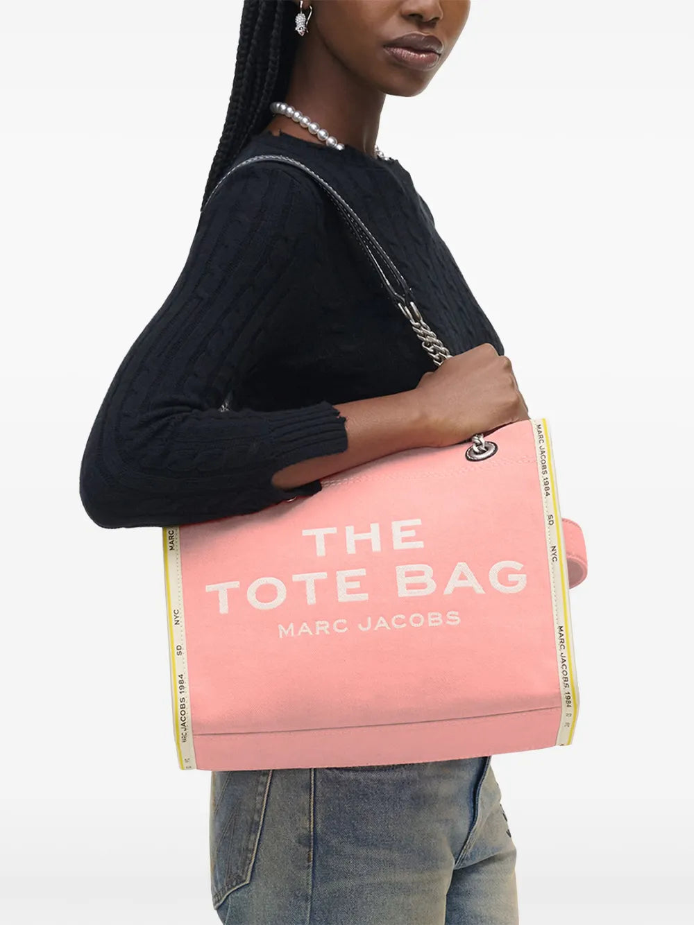 The Denim Chain Medium Tote bag