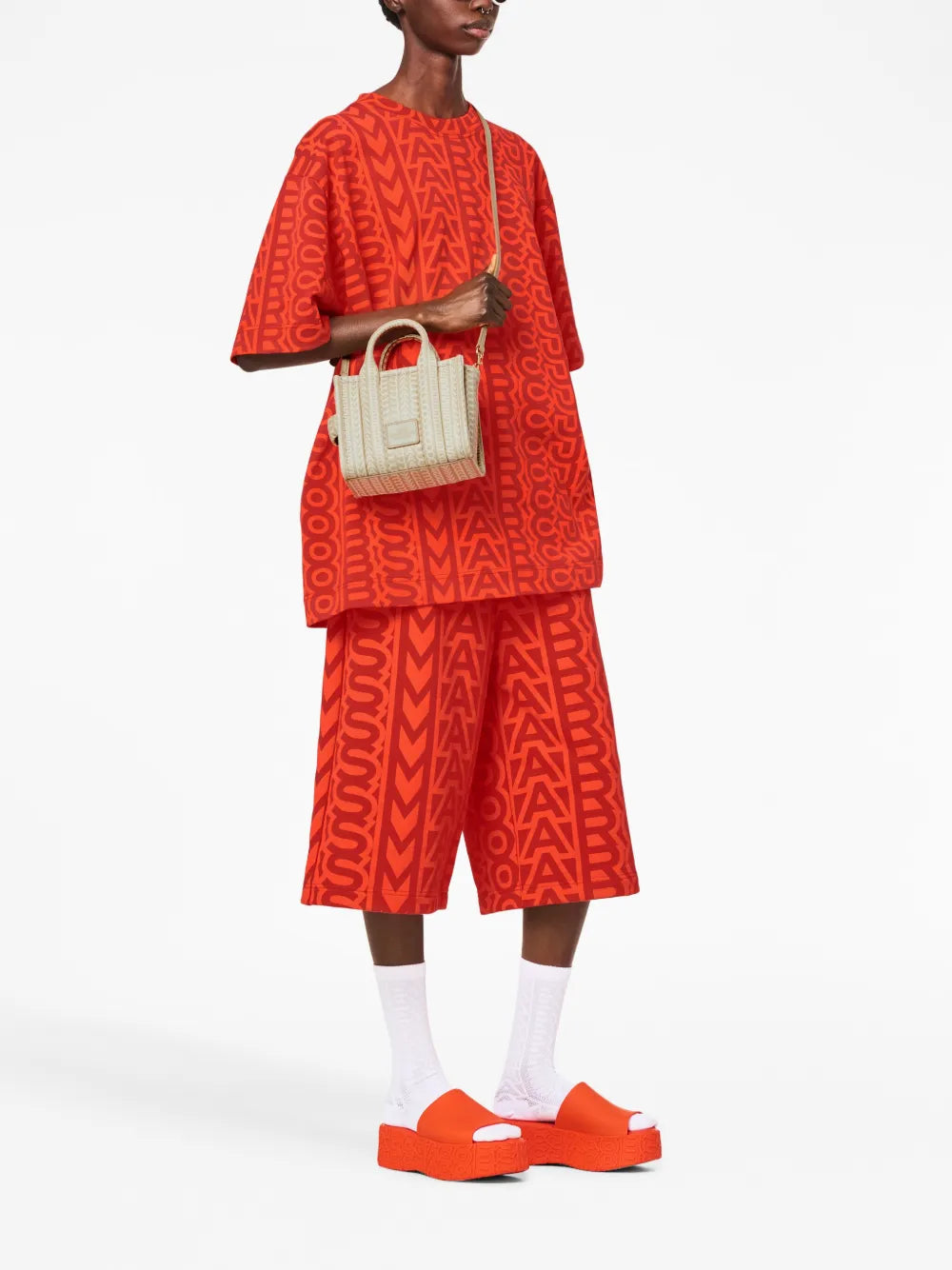 The Monogram Leather Crossbody Tote bag
