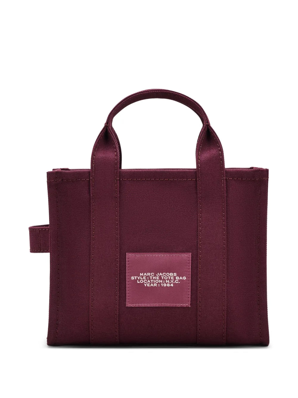 The Canvas Small logo-patch tote bag