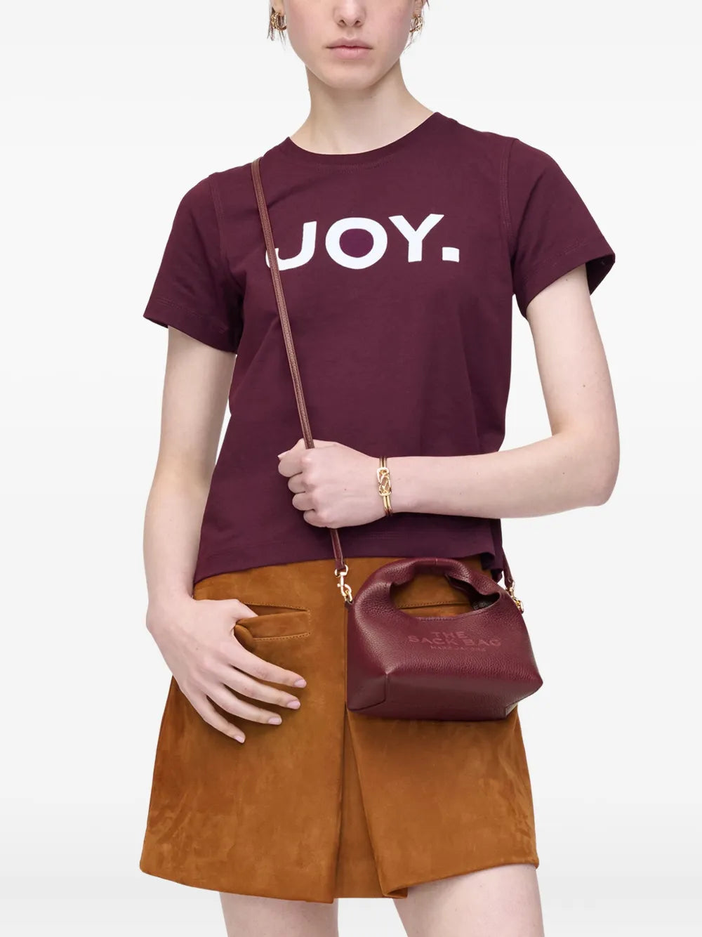 debossed-logo cross body bag