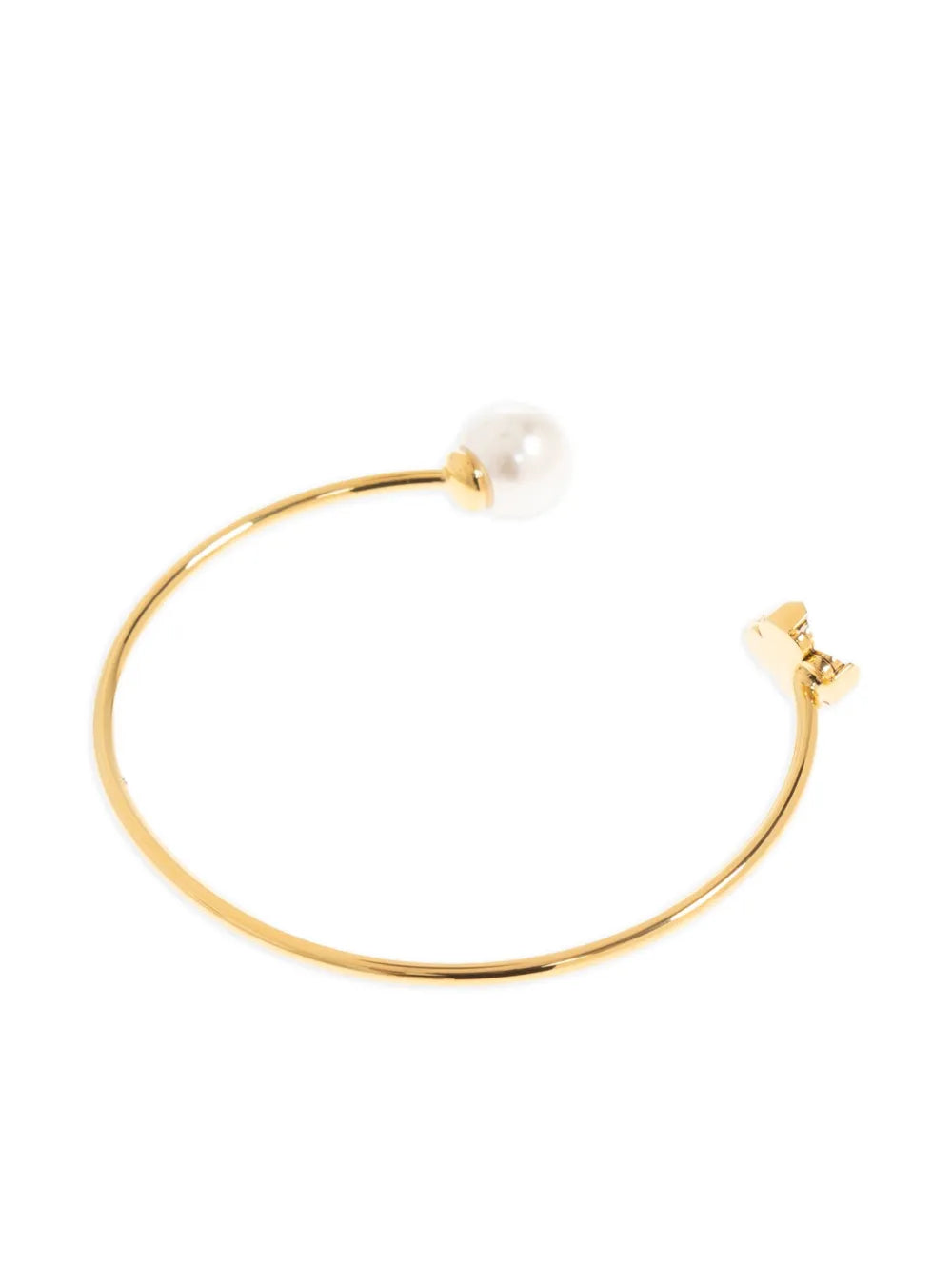 clover-motif pearl-embellished bracelet