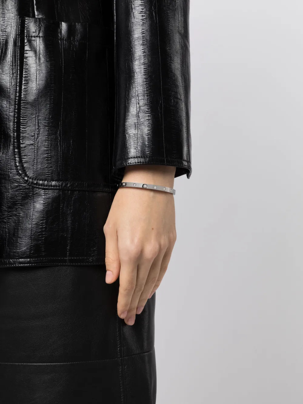stone hinged bracelet