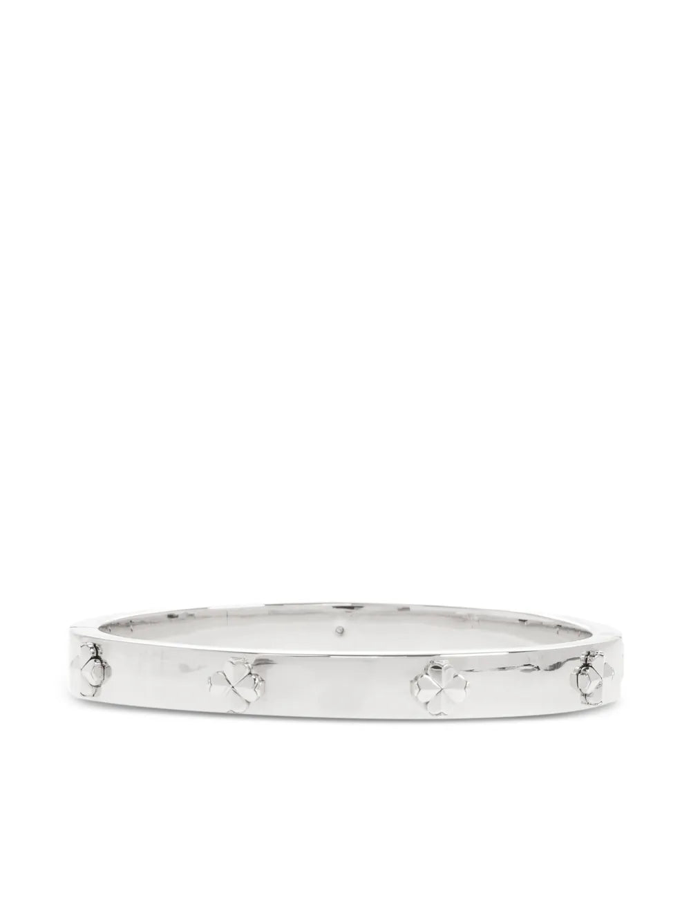 clover-embellished bangle bracelet