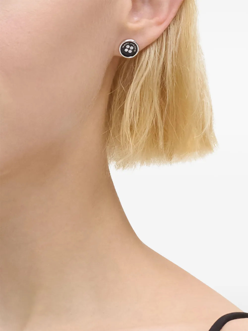 Button earrings