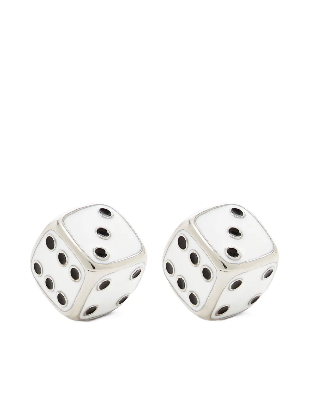 X Derrick Adams Dice earrings