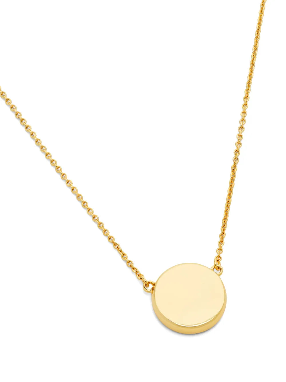 logo-plaque pendant necklace
