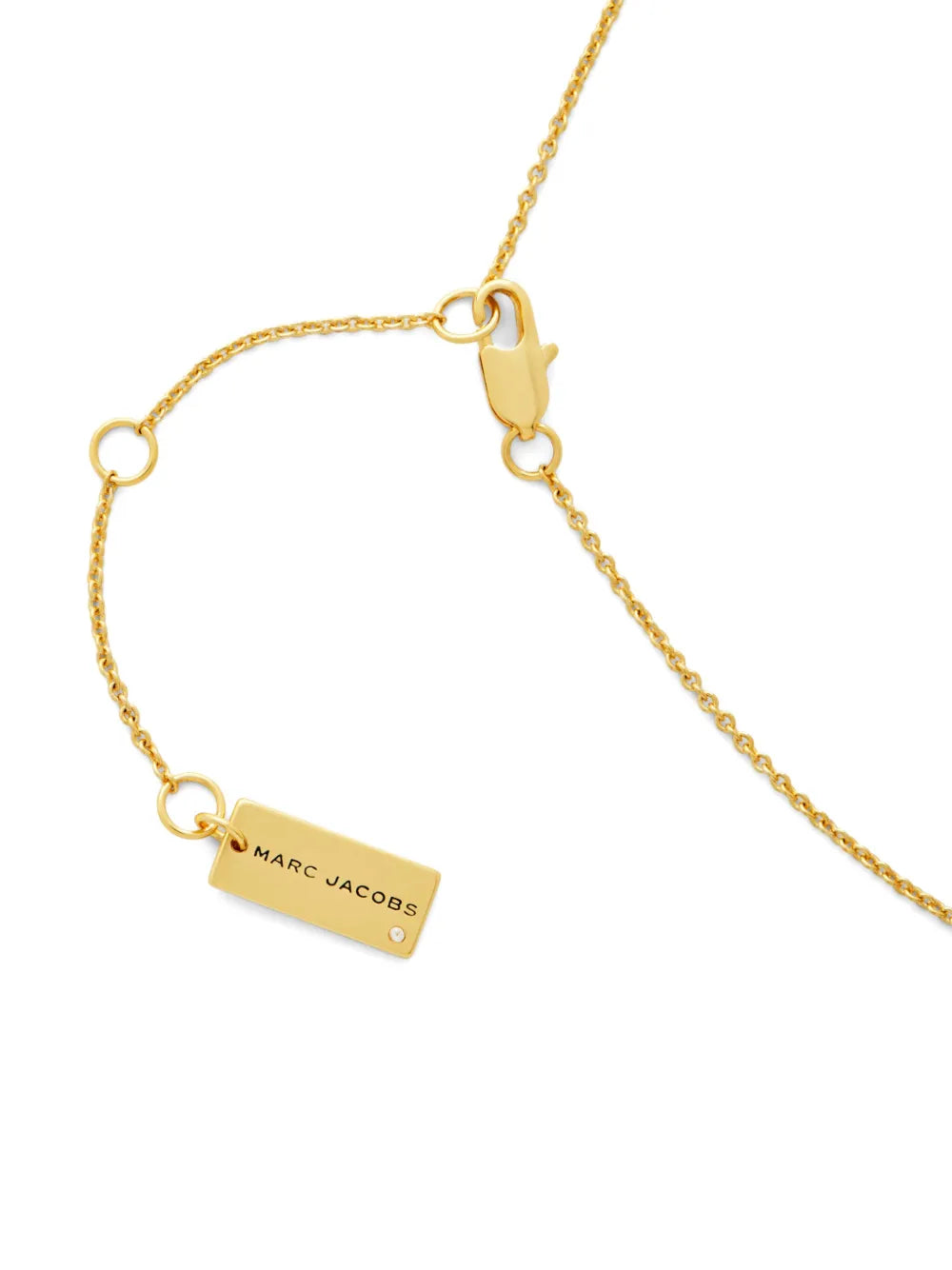 logo-plaque pendant necklace