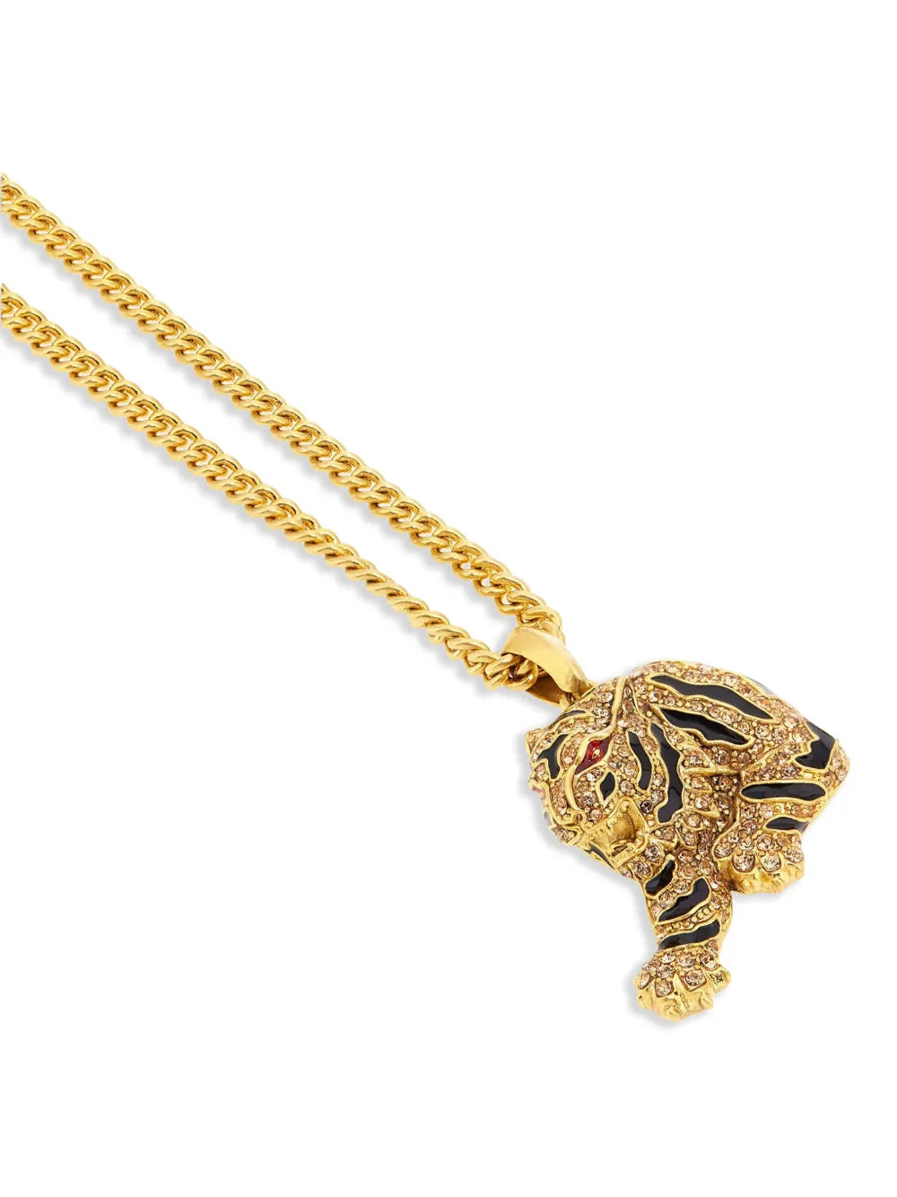 tiger-pendant necklace