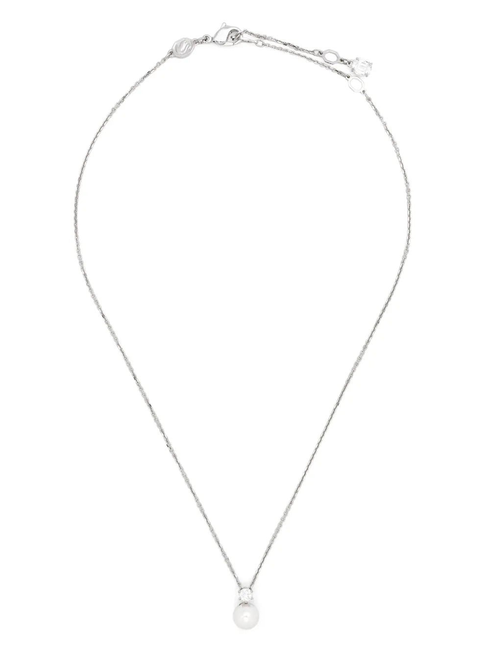 Matrix pearl-pendant necklace