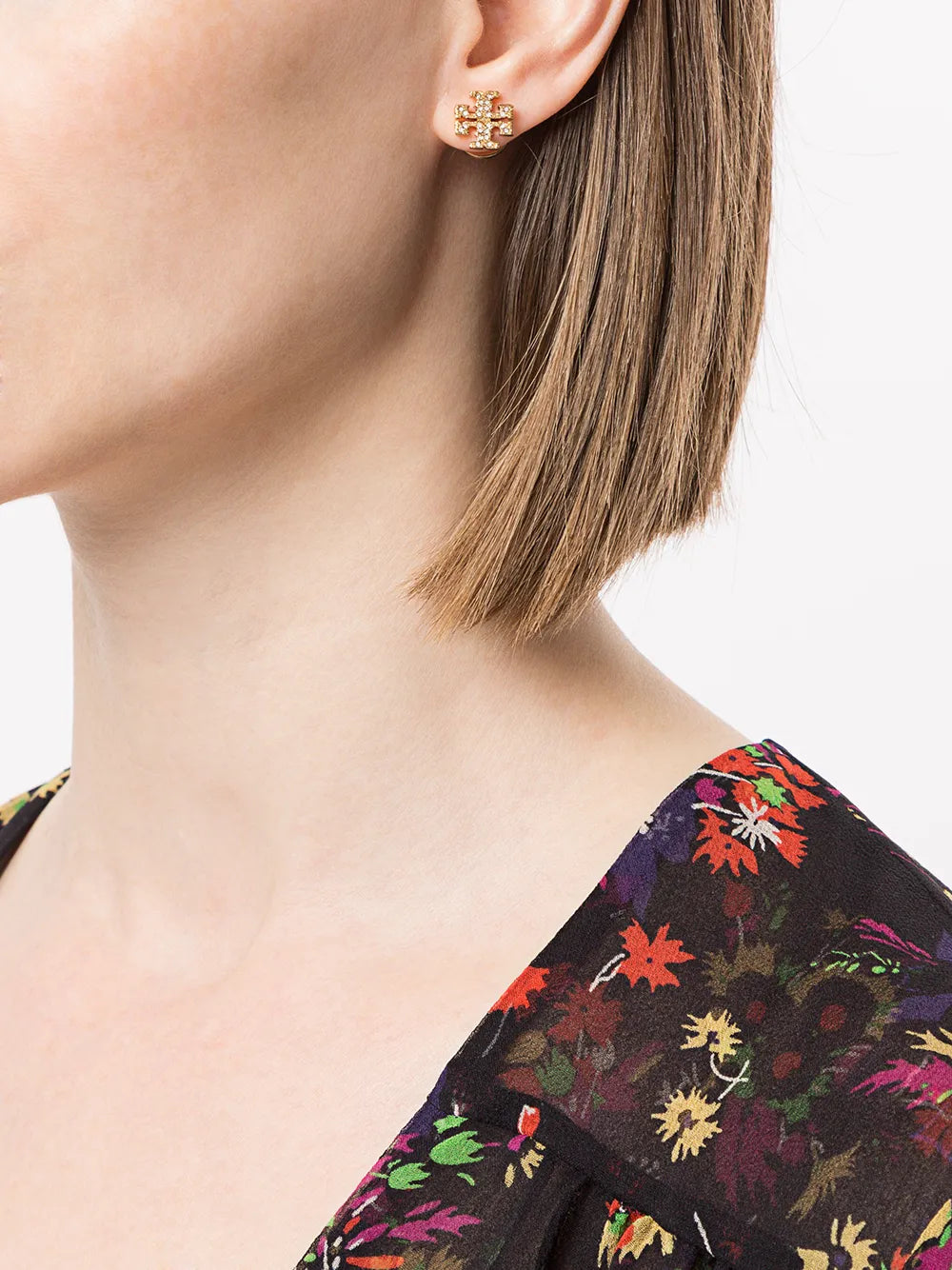 Kira pavé stud earrings