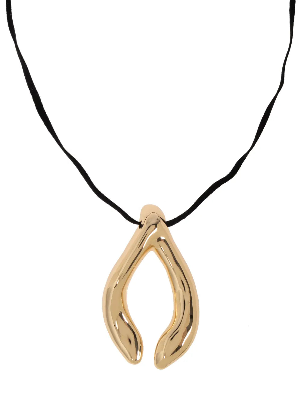 wishbone-motif necklace