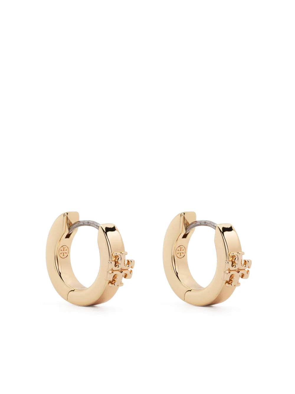 Double T-motif polished earrings