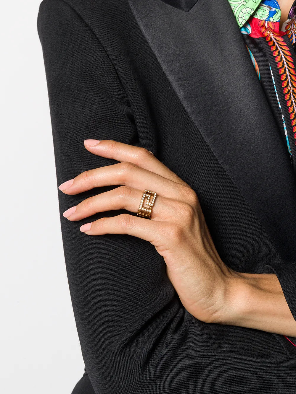 Greca crystal ring