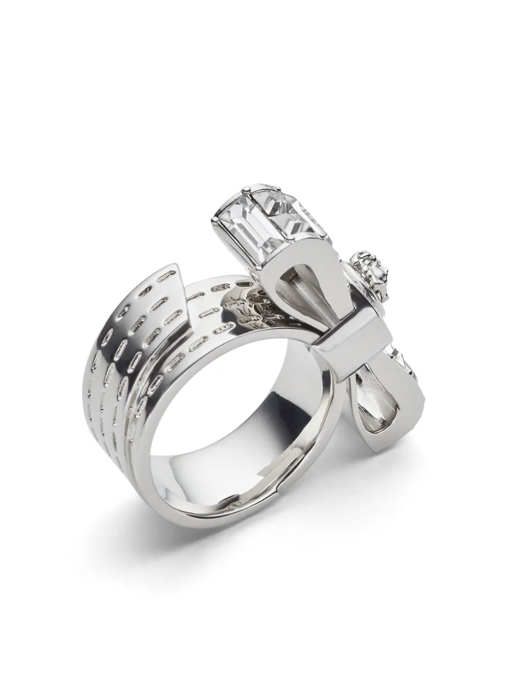 Gianni Ribbon crystal ring