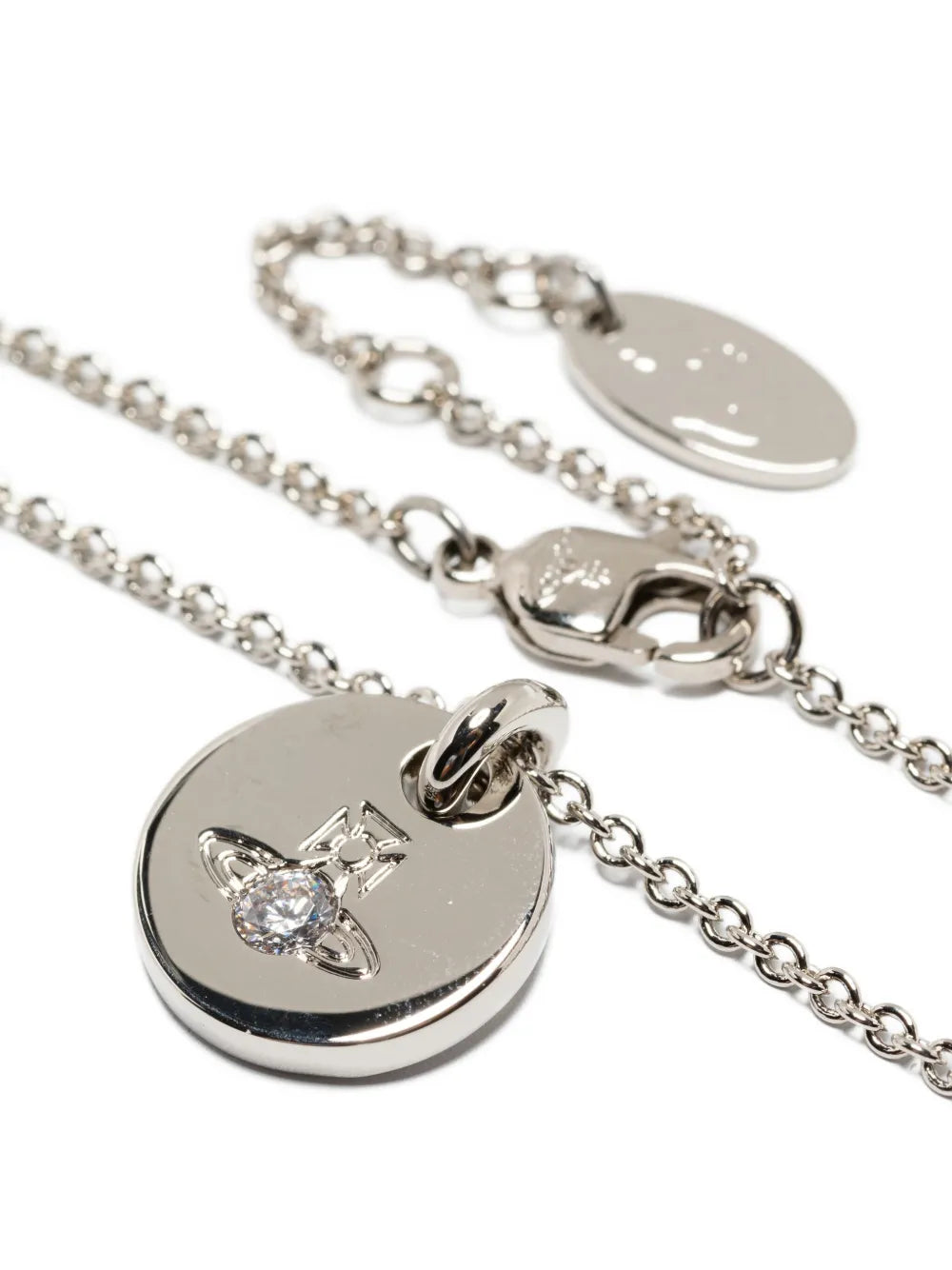 Lewis orb embellished-disc necklace