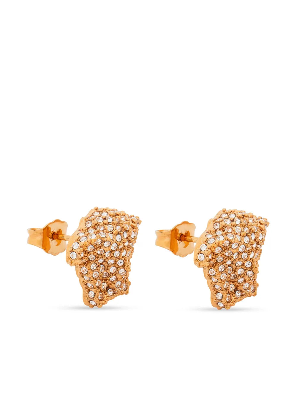 Medusa crystal-embellished earrings
