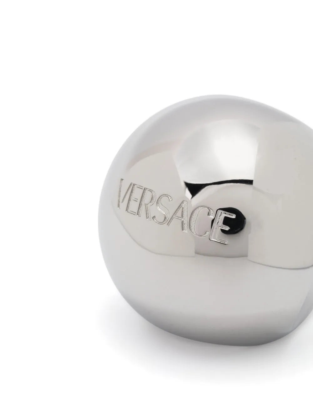 Sphere logo-engraved ring