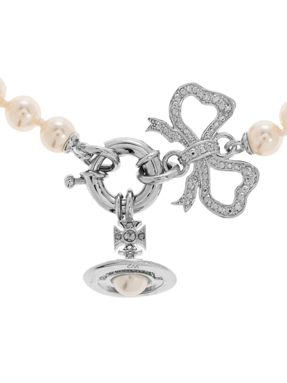 pearl bow bracelet