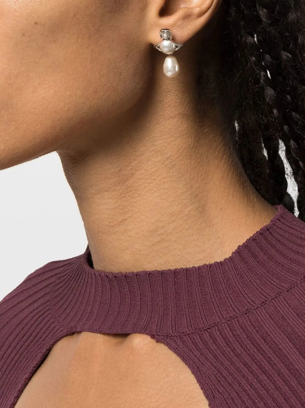 Orb-embellished stud earrings