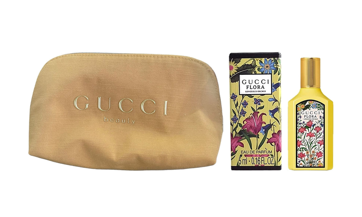Gucci gift set (Gucci bag + gucci flora vanilla edp)