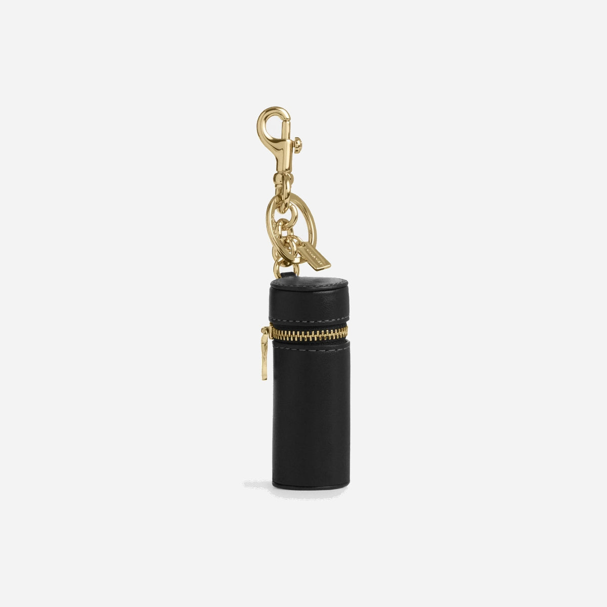 Coach Lipstick Case Bag Charm Gold Black
