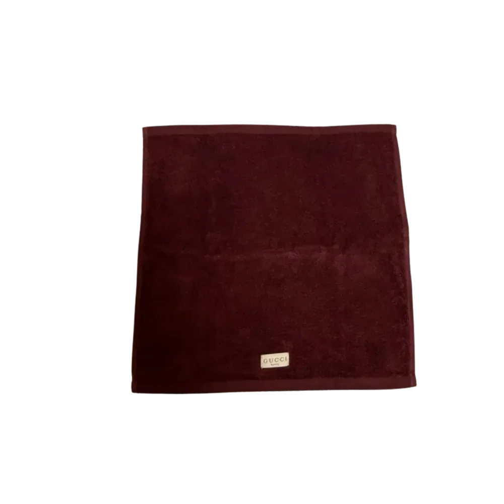 Gucci Beauty Maroon Hand Towel Gift With Purchase Novelty