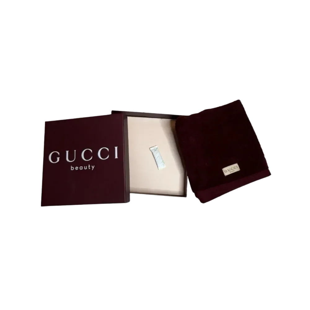 Gucci Beauty Maroon Hand Towel Gift With Purchase Novelty