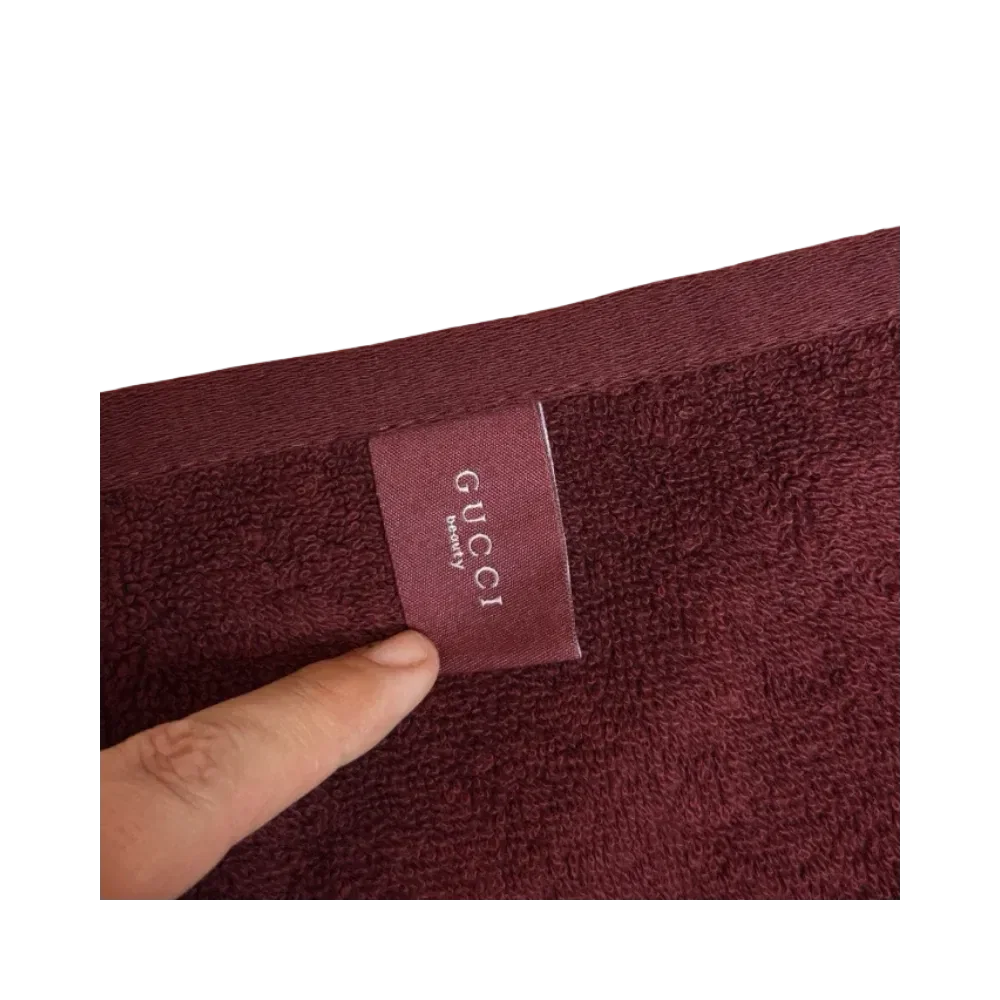 Gucci Beauty Maroon Hand Towel Gift With Purchase Novelty