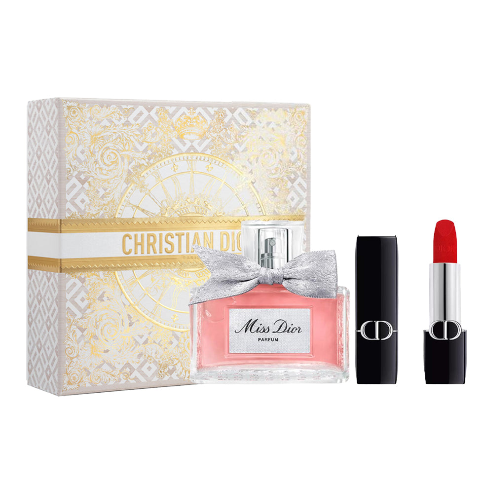 Dior Christmas Limited Edition Miss Dio Lipstick Box Perfume Sets Parfum Citrus Peach 35Ml 3 5G 638268692