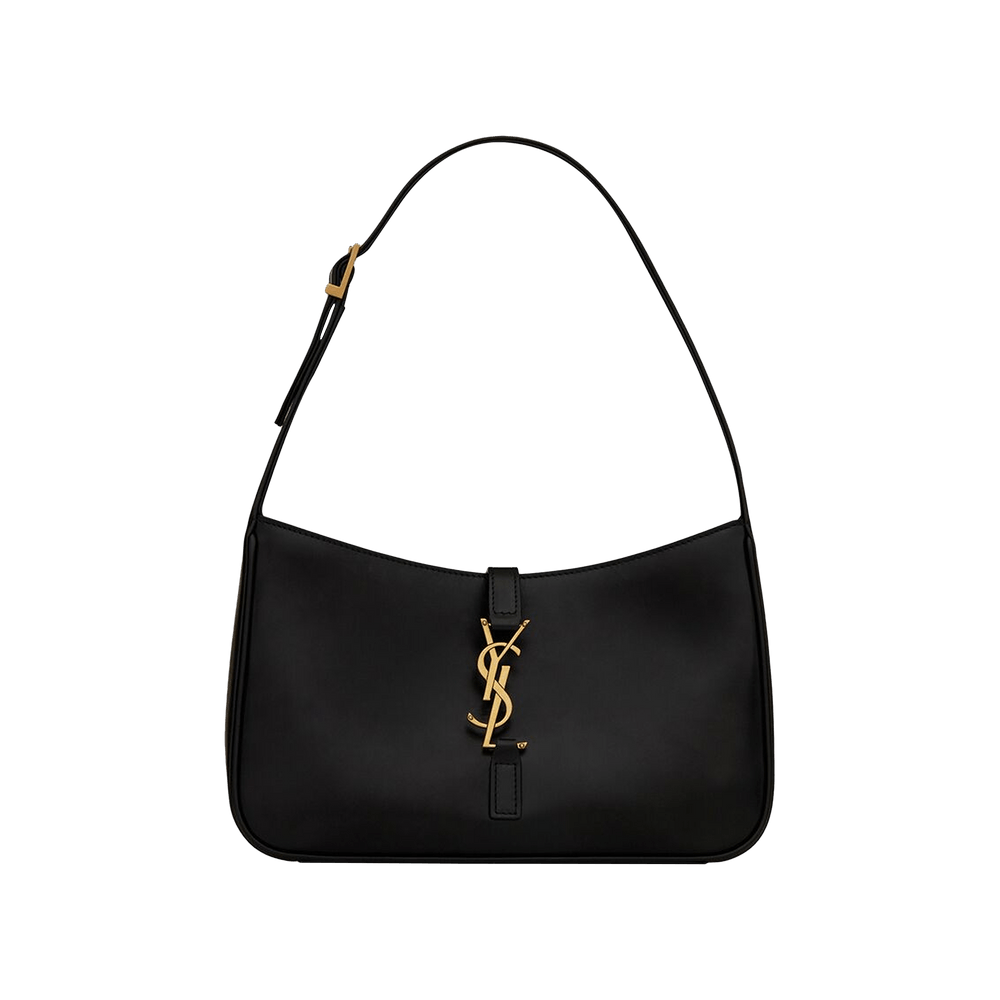 Saint Laurent Le 5 À 7 Hobo Bag In Smooth Leather Nero