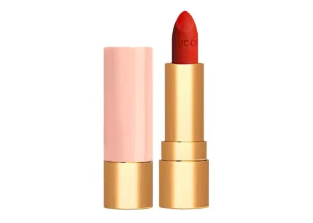 GUCCI Mini Gold Tube Lipstick Sample Size, Velvet Matte Lipstick, Moisturizing, 1 g, Birthday Gift