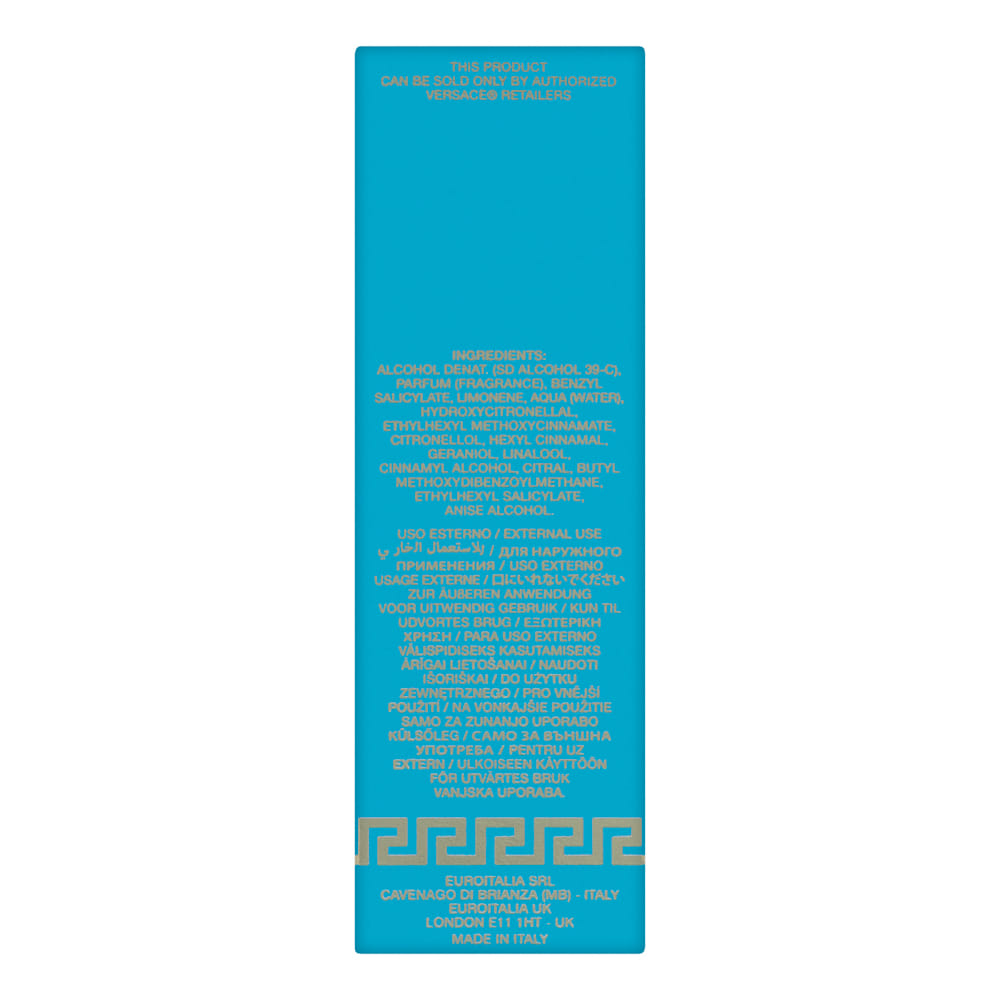 Versace Dylan Turquoise Pour Femme 0.3 oz Eau de Toilette Travel Spray