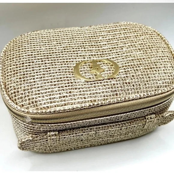 Dior Gold Makeup Bag