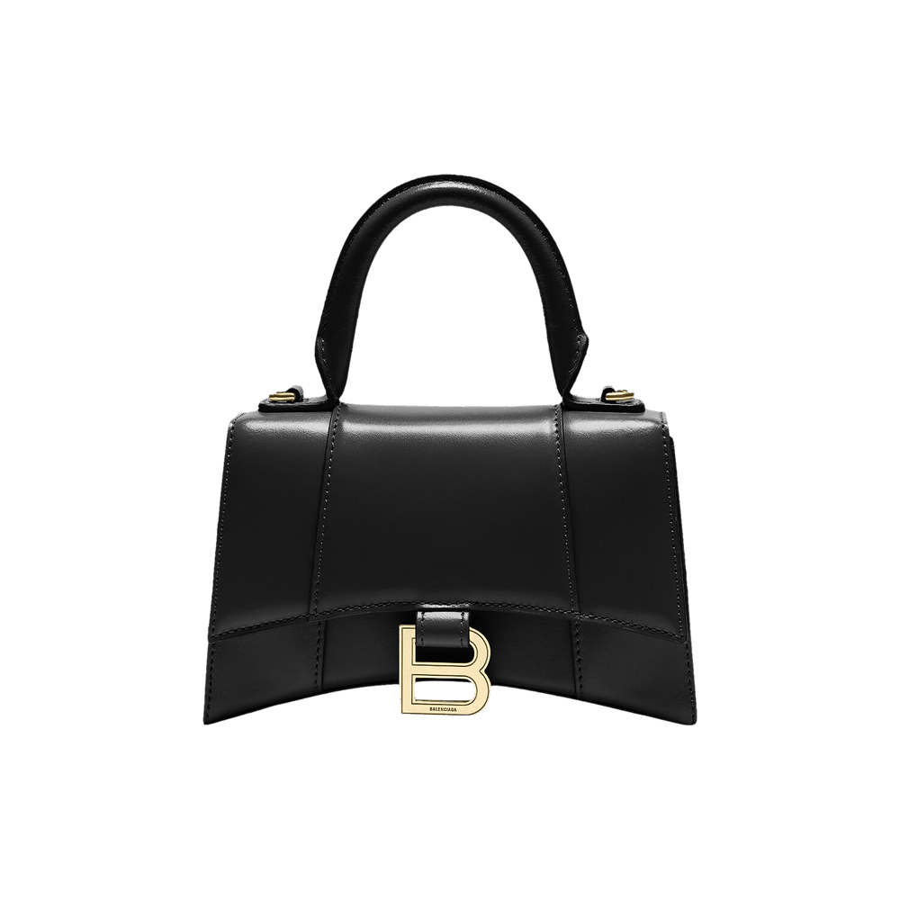 Balenciaga Hourglass XS Top Handle Bag Black