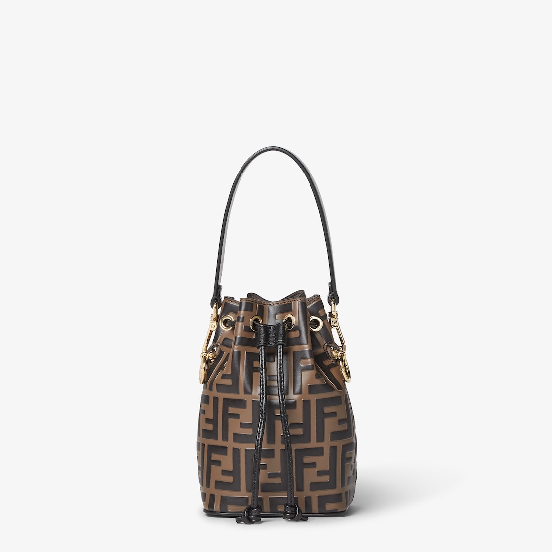 Mon Tresor Brown leather mini-bag