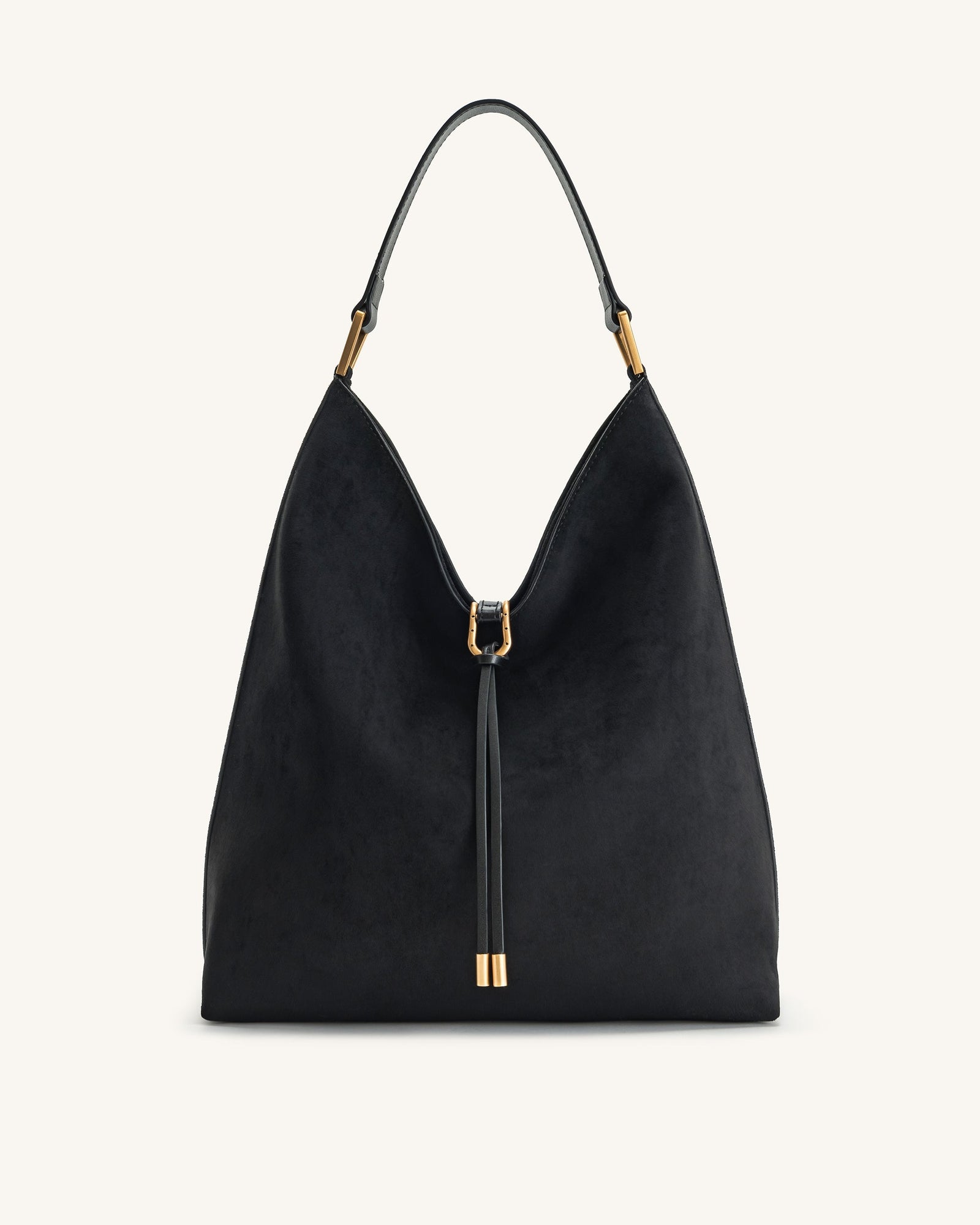 Jw Pei Aria Faux Suede Shoulder Bag Black