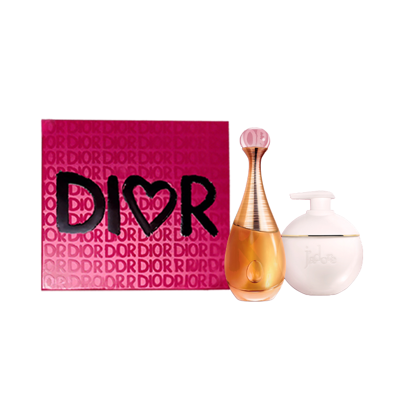 Dior Realme Intense Scent Body Lotion Perfume Set Pink Black Modern Box Limited Edition Floral Scent Family