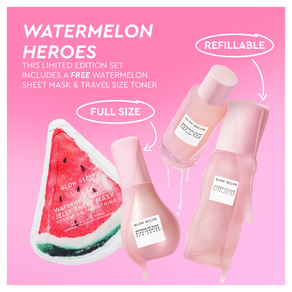 Watermelon Glow Dewy Skin Routine Gift Set (Holiday Limited Edition)