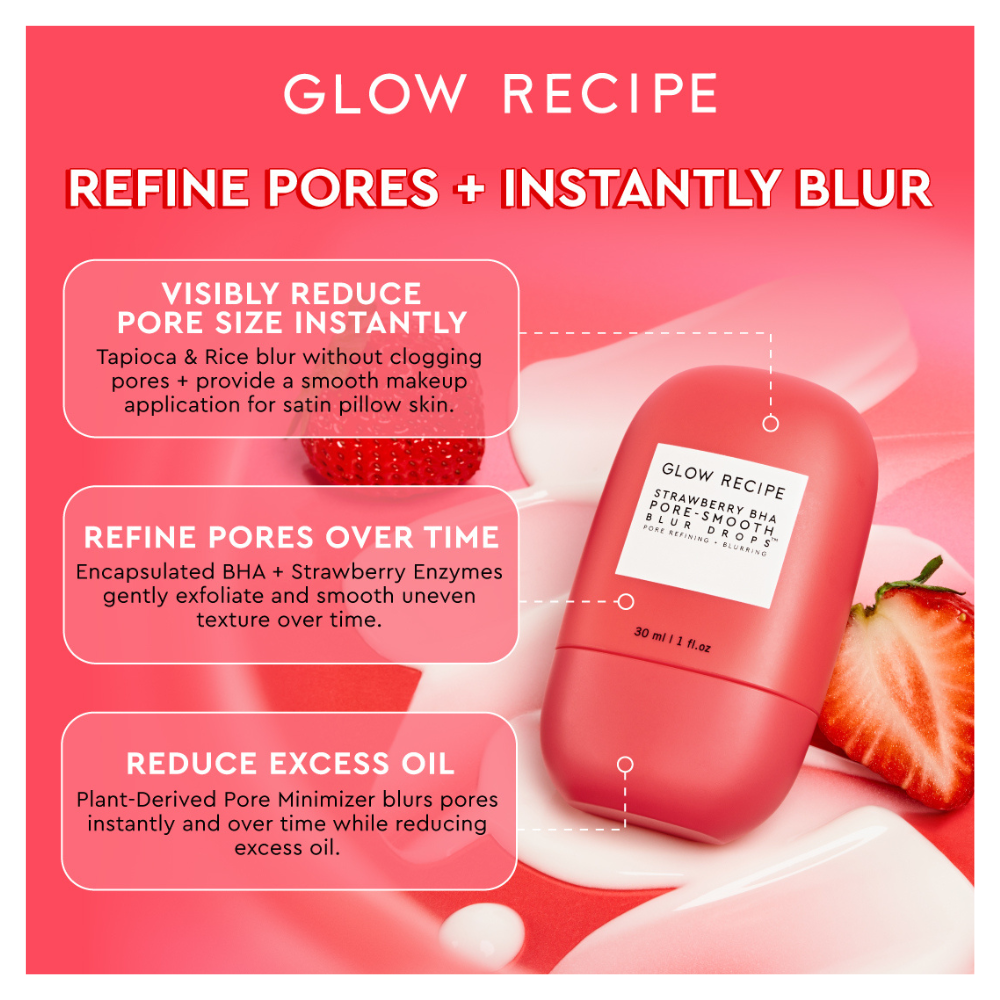 Strawberry BHA Pore-Smooth Blur Drops™ Primer