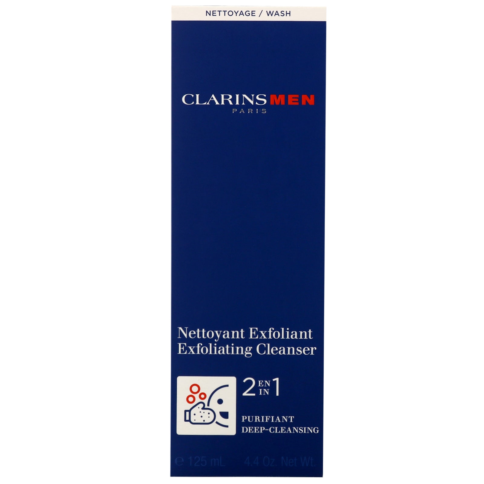 Clarins Men Exfoliating Cleanser 2 in 1 Deep Cleansing 125ml / 4.4 oz.